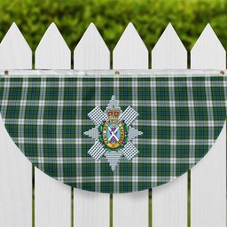 ScotsTee Shop Scottish Black Watch Dress Ancient Crest Tartan Non-Pleated Fan Flag Bunting Banner