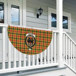 ScotsTee Shop Scottish Baxter SC Crest Tartan Non-Pleated Fan Flag Bunting Banner