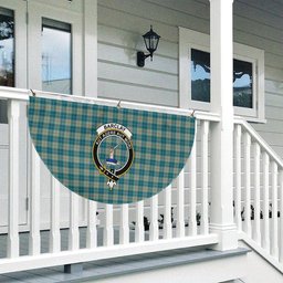 ScotsTee Shop Scottish Barclay Hunting #2 Ancient Clan Crest Tartan Non-Pleated Fan Flag Bunting Banner