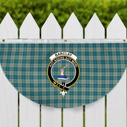 ScotsTee Shop Scottish Barclay Hunting #2 Ancient Clan Crest Tartan Non-Pleated Fan Flag Bunting Banner