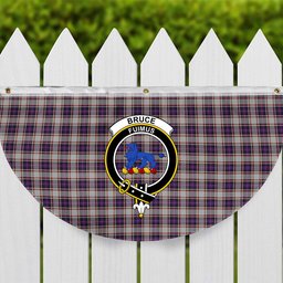 ScotsTee Shop Scottish Bruce of Kinnaird Dress (Dance) Crest Tartan Non-Pleated Fan Flag Bunting Banner