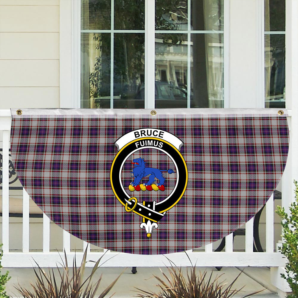 ScotsTee Shop Scottish Bruce of Kinnaird Dress (Dance) Crest Tartan Non-Pleated Fan Flag Bunting Banner