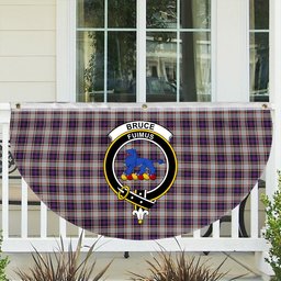 ScotsTee Shop Scottish Bruce of Kinnaird Dress (Dance) Crest Tartan Non-Pleated Fan Flag Bunting Banner