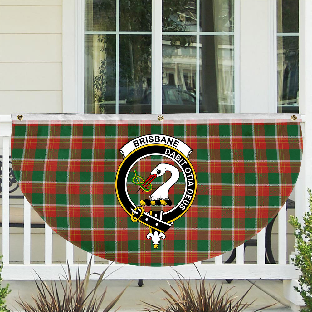 ScotsTee Shop Scottish Brisbane Ancient Crest Tartan Non-Pleated Fan Flag Bunting Banner