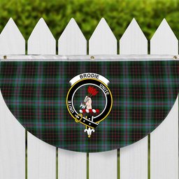 ScotsTee Shop Scottish Brodie Hunting Crest Tartan Non-Pleated Fan Flag Bunting Banner