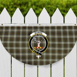 ScotsTee Shop Scottish Burns Battalion Crest Tartan Non-Pleated Fan Flag Bunting Banner