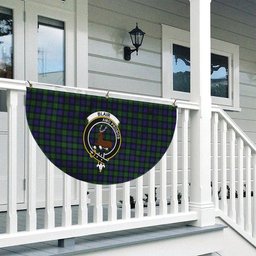 ScotsTee Shop Scottish Blair Crest Tartan Non-Pleated Fan Flag Bunting Banner