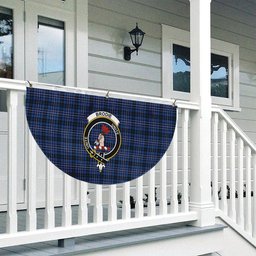 ScotsTee Shop Scottish Brodie Countryfare Modern Crest Tartan Non-Pleated Fan Flag Bunting Banner