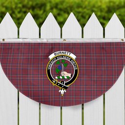 ScotsTee Shop Scottish Burnett Hunting Modern Crest Tartan Non-Pleated Fan Flag Bunting Banner
