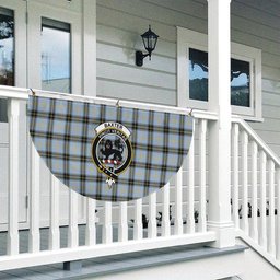 ScotsTee Shop Scottish Baxter of Balgavies Ancient Crest Tartan Non-Pleated Fan Flag Bunting Banner