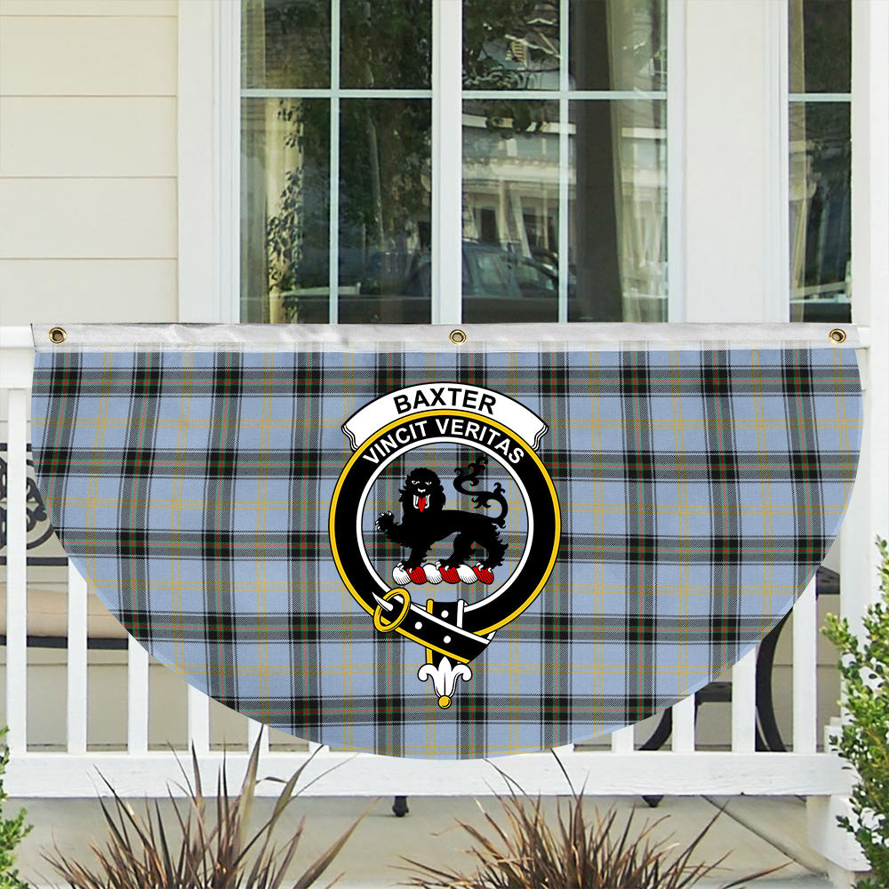 ScotsTee Shop Scottish Baxter of Balgavies Ancient Crest Tartan Non-Pleated Fan Flag Bunting Banner
