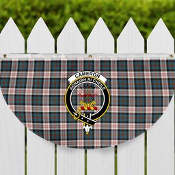 ScotsTee Shop Scottish Cameron of Erracht Dress Ancient Crest Tartan Non-Pleated Fan Flag Bunting Banner
