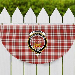 ScotsTee Shop Scottish Cameron Hose Ancient Crest Tartan Non-Pleated Fan Flag Bunting Banner