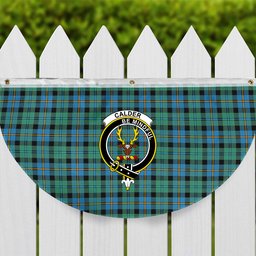 ScotsTee Shop Scottish Calder Ancient Crest Tartan Non-Pleated Fan Flag Bunting Banner