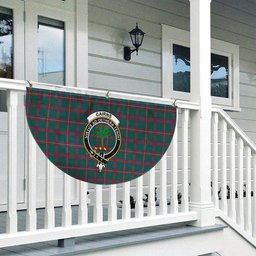 ScotsTee Shop Scottish Cairns of Finavon Ancient Crest Tartan Non-Pleated Fan Flag Bunting Banner