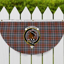 ScotsTee Shop Scottish Borthwick Dress Ancient Crest Tartan Non-Pleated Fan Flag Bunting Banner