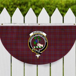 ScotsTee Shop Scottish Burnett of Leys Hunting Crest Tartan Non-Pleated Fan Flag Bunting Banner