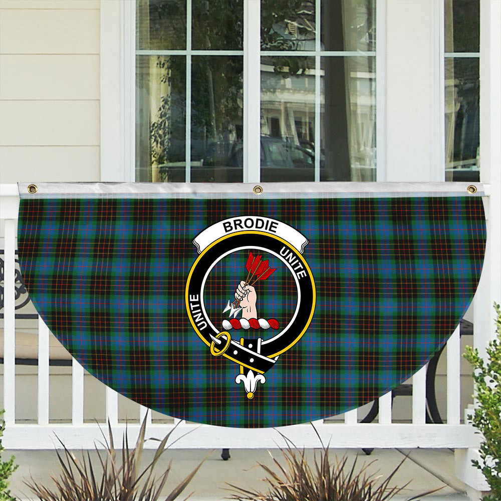 ScotsTee Shop Scottish Brodie Hunting Ancient Crest Tartan Non-Pleated Fan Flag Bunting Banner