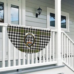 ScotsTee Shop Scottish Burns Check Ancient Crest Tartan Non-Pleated Fan Flag Bunting Banner