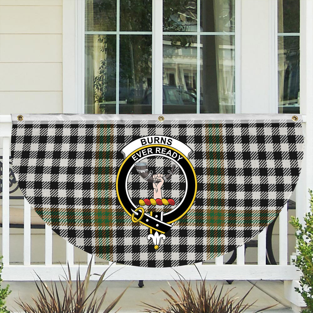 ScotsTee Shop Scottish Burns Check Ancient Crest Tartan Non-Pleated Fan Flag Bunting Banner