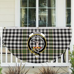 ScotsTee Shop Scottish Burns Check Ancient Crest Tartan Non-Pleated Fan Flag Bunting Banner