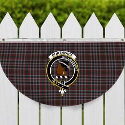 ScotsTee Shop Scottish Borthwick Crest Tartan Non-Pleated Fan Flag Bunting Banner
