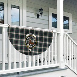 ScotsTee Shop Scottish Blair Dress Modern Crest Tartan Non-Pleated Fan Flag Bunting Banner