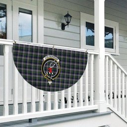 ScotsTee Shop Scottish Colquhoun Dress Crest Tartan Non-Pleated Fan Flag Bunting Banner