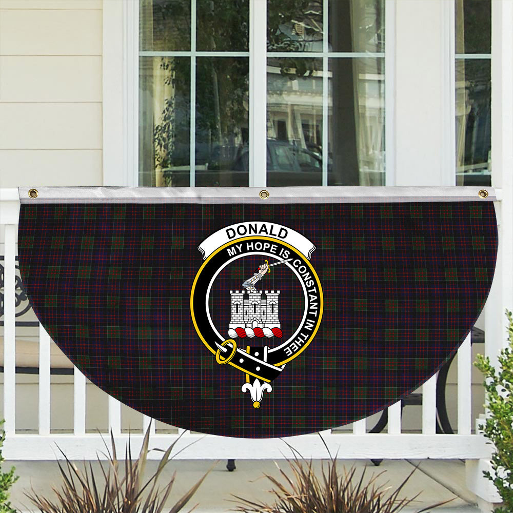 ScotsTee Shop Scottish Donald of Clan Ranald Crest Tartan Non-Pleated Fan Flag Bunting Banner