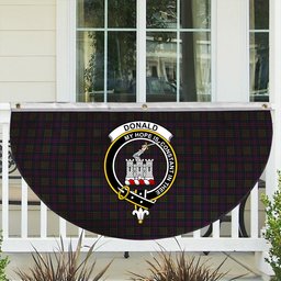 ScotsTee Shop Scottish Donald of Clan Ranald Crest Tartan Non-Pleated Fan Flag Bunting Banner