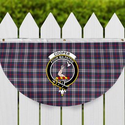 ScotsTee Shop Scottish Cooper Dress Dalgliesh 1 Crest Tartan Non-Pleated Fan Flag Bunting Banner