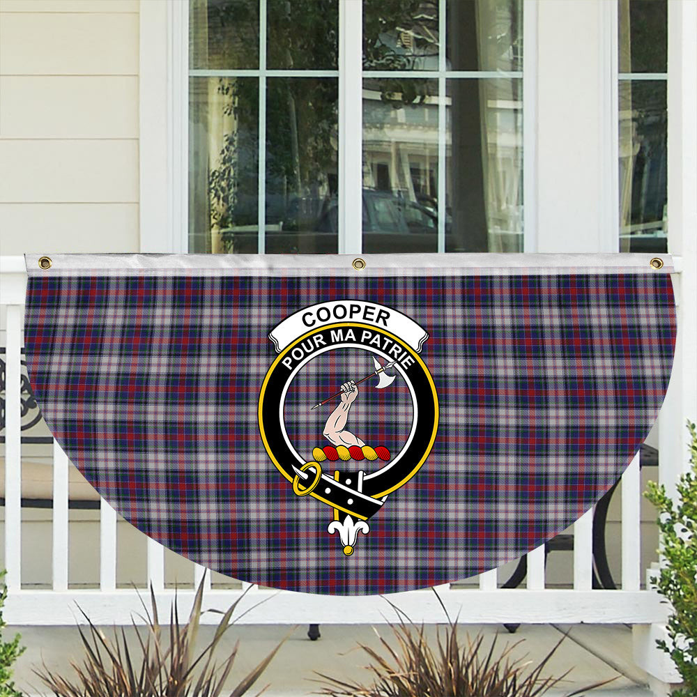 ScotsTee Shop Scottish Cooper Dress Dalgliesh 1 Crest Tartan Non-Pleated Fan Flag Bunting Banner