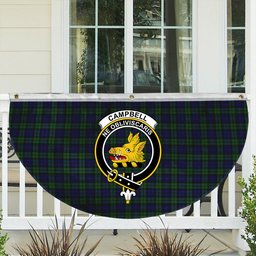 ScotsTee Shop Scottish Campbell Modern Crest Tartan Non-Pleated Fan Flag Bunting Banner