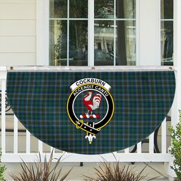 ScotsTee Shop Scottish Cockburn Modern Crest Tartan Non-Pleated Fan Flag Bunting Banner