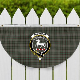 ScotsTee Shop Scottish Cochrane Hunting (1) Crest Tartan Non-Pleated Fan Flag Bunting Banner