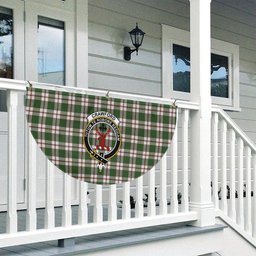 ScotsTee Shop Scottish Crawford Arisaid Dance Ancient Crest Tartan Non-Pleated Fan Flag Bunting Banner