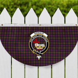 ScotsTee Shop Scottish Donald Modern Crest Tartan Non-Pleated Fan Flag Bunting Banner