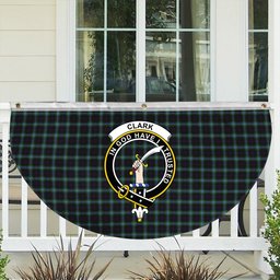 ScotsTee Shop Scottish Clark Raymond Gordon Crest Tartan Non-Pleated Fan Flag Bunting Banner