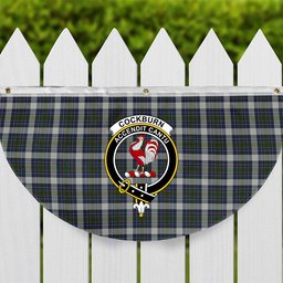 ScotsTee Shop Scottish Cockburn of Ormiston Dress Crest Tartan Non-Pleated Fan Flag Bunting Banner