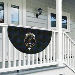 ScotsTee Shop Scottish Davidson Modern Crest Tartan Non-Pleated Fan Flag Bunting Banner