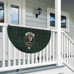 ScotsTee Shop Scottish Cockburn Crest Tartan Non-Pleated Fan Flag Bunting Banner