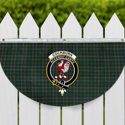 ScotsTee Shop Scottish Cockburn Crest Tartan Non-Pleated Fan Flag Bunting Banner