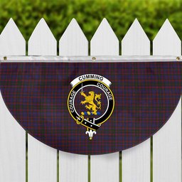 ScotsTee Shop Scottish Cumming Crest Tartan Non-Pleated Fan Flag Bunting Banner