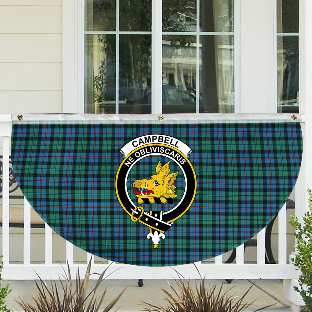 ScotsTee Shop Scottish Campbel of Cawdor Ancient Crest Tartan Non-Pleated Fan Flag Bunting Banner