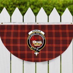 ScotsTee Shop Scottish Donald of Ardnamurchan Ancient Crest Tartan Non-Pleated Fan Flag Bunting Banner