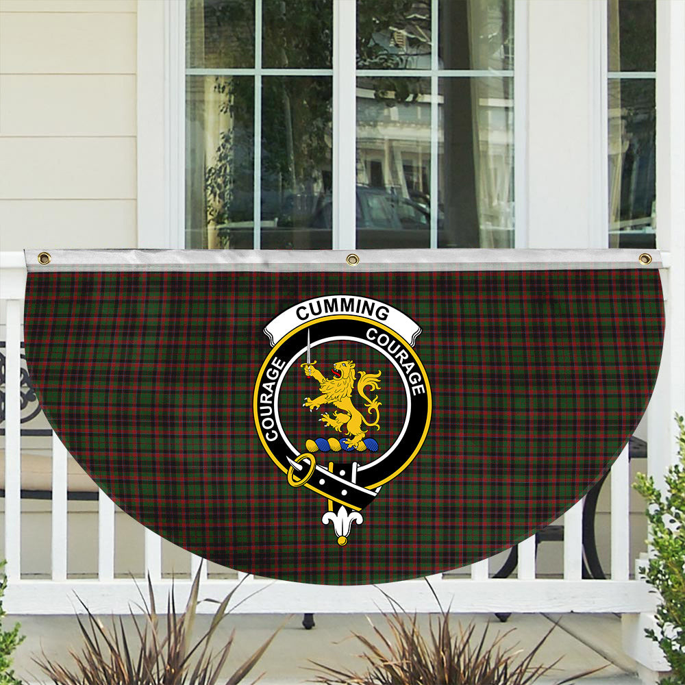 ScotsTee Shop Scottish Cumming Hunting Crest Tartan Non-Pleated Fan Flag Bunting Banner