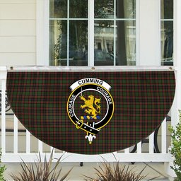 ScotsTee Shop Scottish Cumming Hunting Crest Tartan Non-Pleated Fan Flag Bunting Banner
