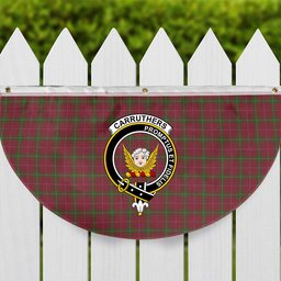 ScotsTee Shop Scottish Carruthers Ancient Crest Tartan Non-Pleated Fan Flag Bunting Banner