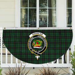 ScotsTee Shop Scottish Douglas alternative threadcount Crest Tartan Non-Pleated Fan Flag Bunting Banner