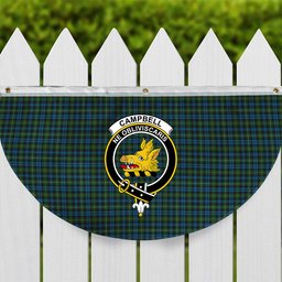 ScotsTee Shop Scottish Campbell of Argyll 02 Crest Tartan Non-Pleated Fan Flag Bunting Banner